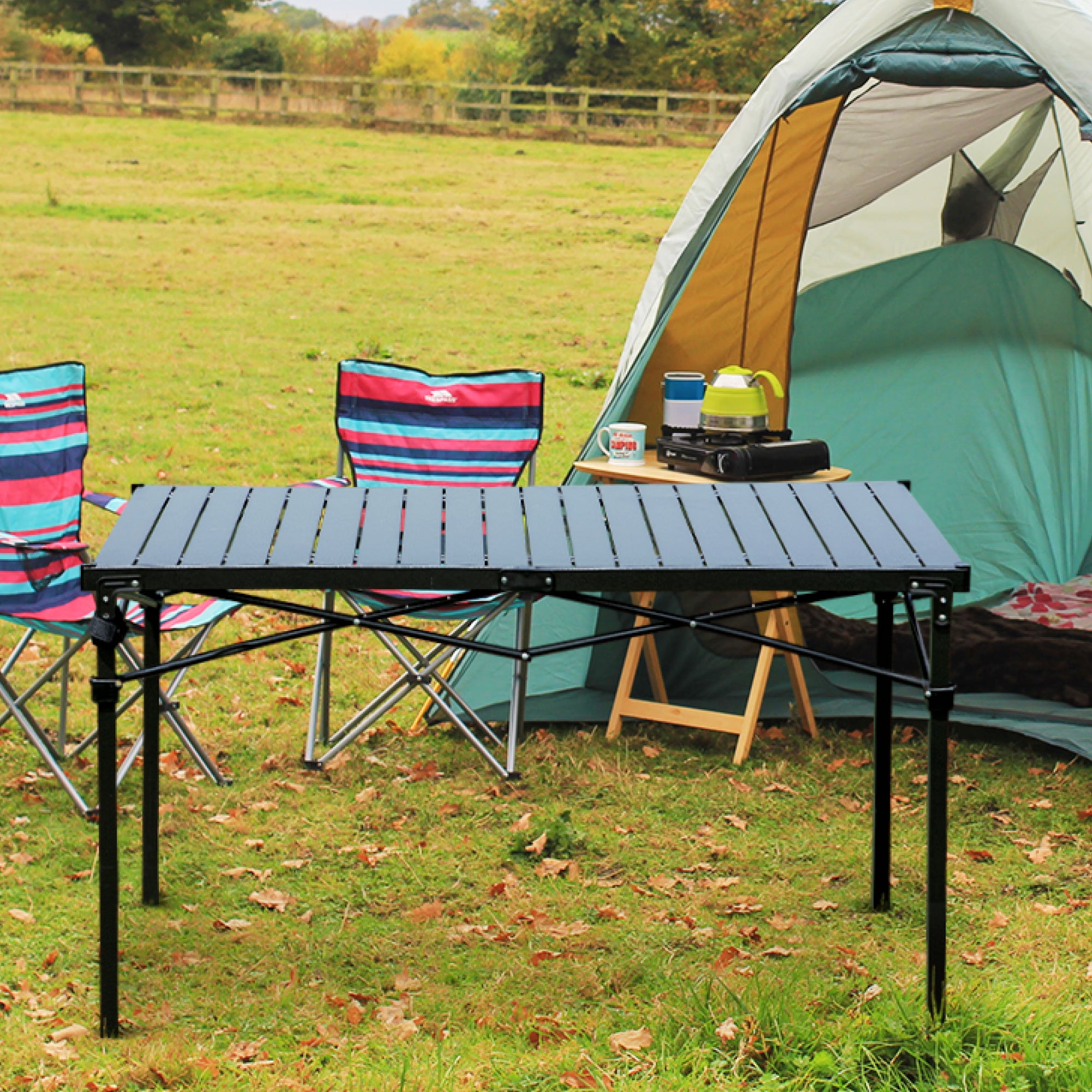 Simple Setup Short Table All-Purpose Use and Portability - Beach Picnic Camp