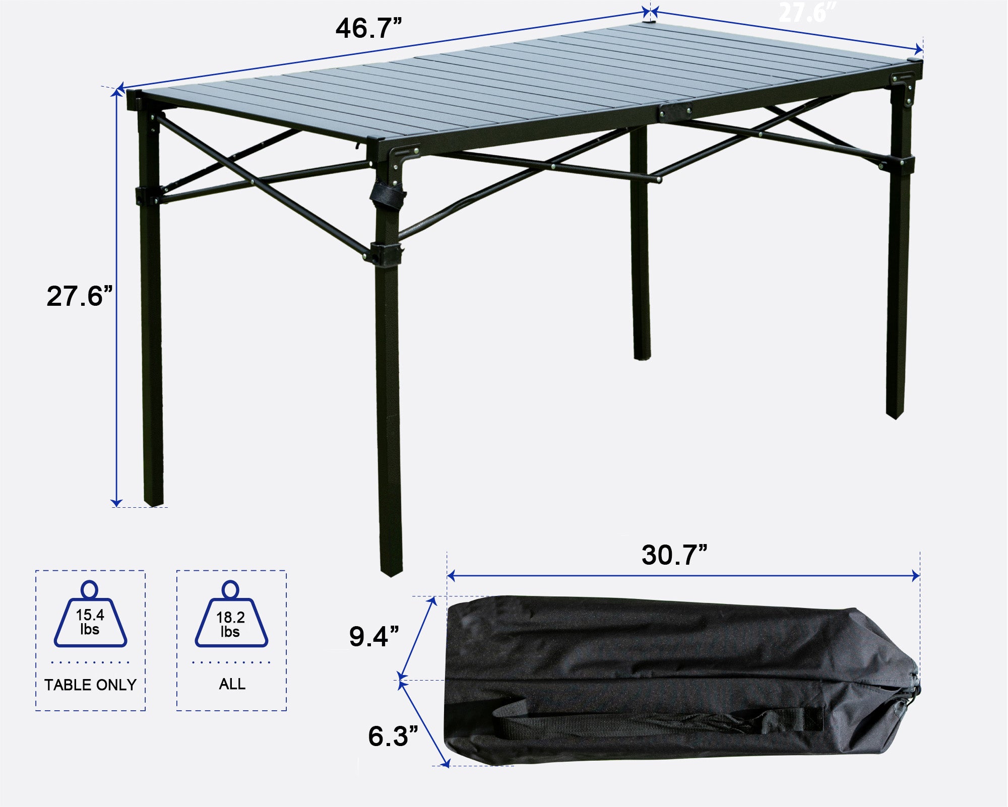 Arlmont & Co. Kelela Plastic/Resin Portable Camping Kitchen Table